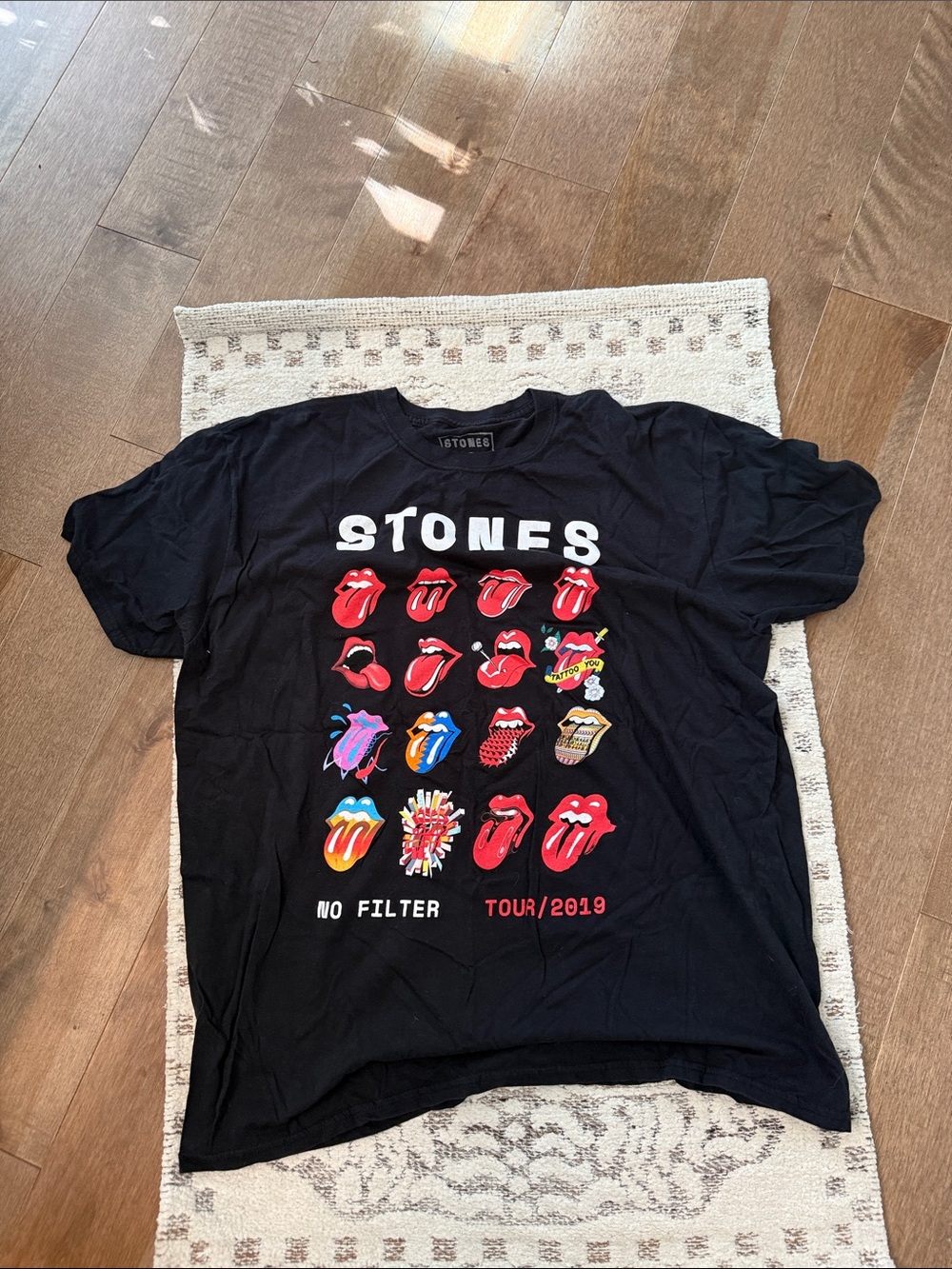 Stones Black Graphic Tour Tee